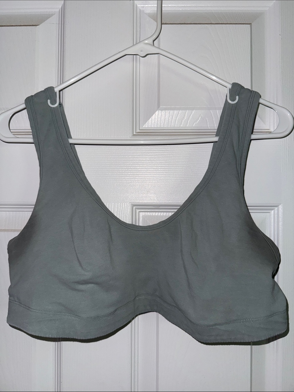 Aerie Smoothez Cotton Blend Gray Scoop Bralette